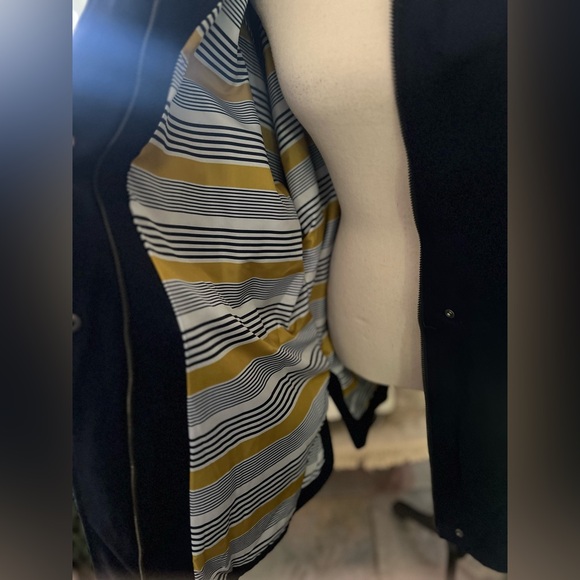 Old Navy - waterproof navy blue mid length rain jacket with hood - Picture 7 of 10